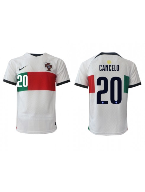 Portugal Joao Cancelo #20 Replika Borta Kläder VM 2022 Kortärmad